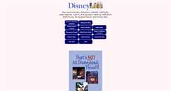 Desktop Screenshot of disneylies.com